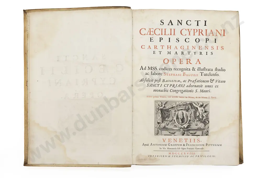 Baluzi Stephani - Sancti Caecili Cypriani Opera Image 1++