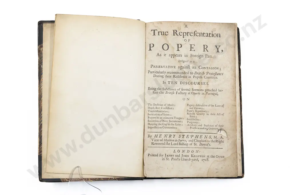 Stephens Henry - A True Representation Of Popery Image 1++