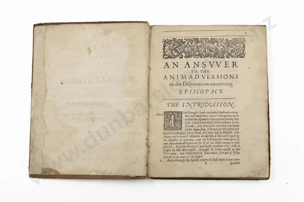 Hammond Henry - An Answer to the Animadversions on the Dissertations Touching Ignatius's Epistles Image 1++