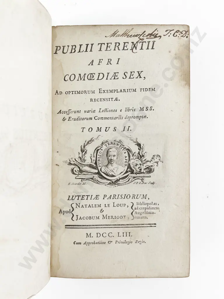 Terence - Publii Terentii Afri Sex Comoediae (2 Volumes) Image 1++
