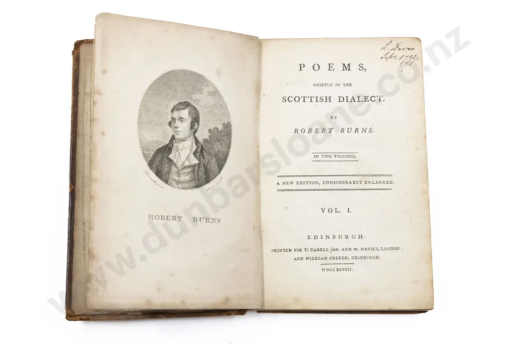 Burns Robert - Poems Chiefly In The Scottish Dialect (2 Volumes) Image 1++