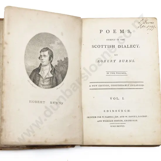 Burns Robert - Poems Chiefly In The Scottish Dialect (2 Volumes)