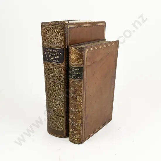 2 Victorian Leather bound Natural History Volumes