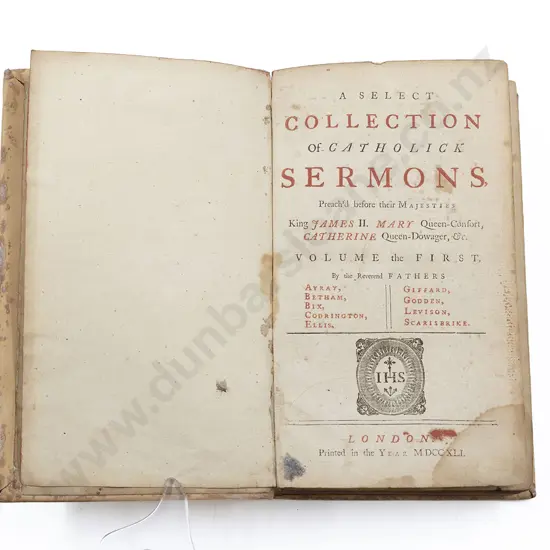 (-) A Select Collection Of Catholick Sermons