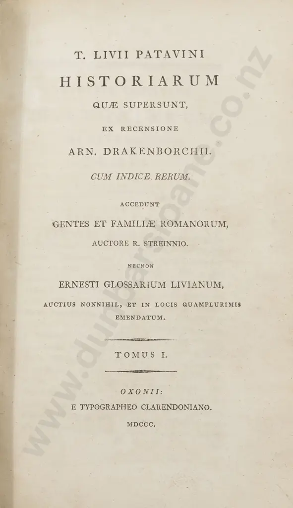 Titus Livius - T Livii Patavini Historiarum (6 Volumes) Image 1++