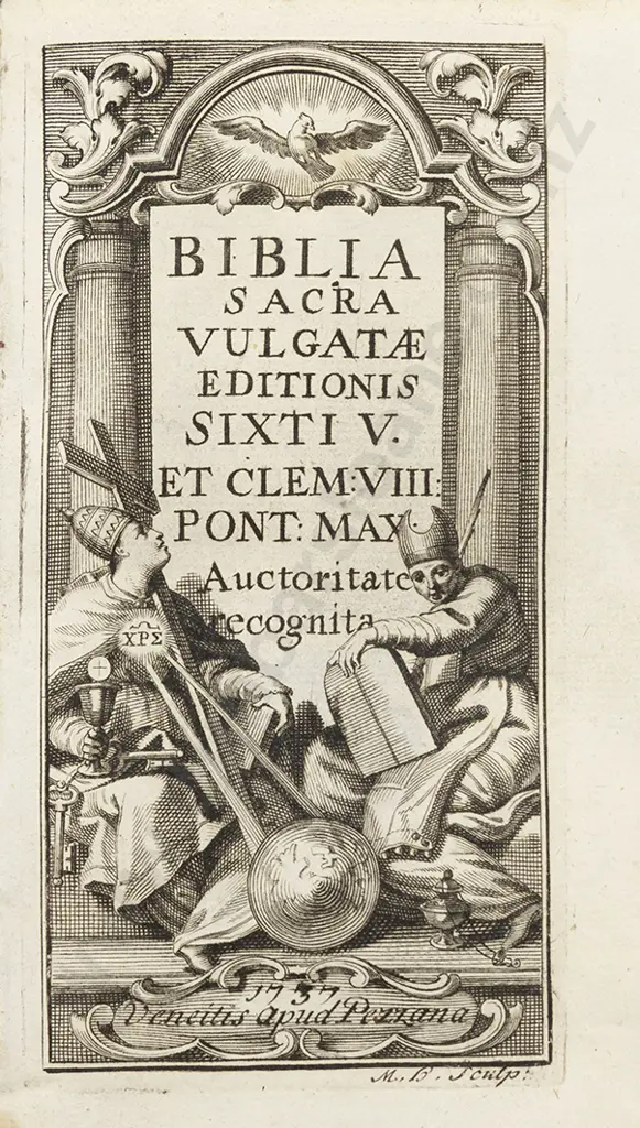 Biblia Sacra Vulgatae Editionis Sixti V Et Clem VIII Pont May (6 Volumes) Image 1++