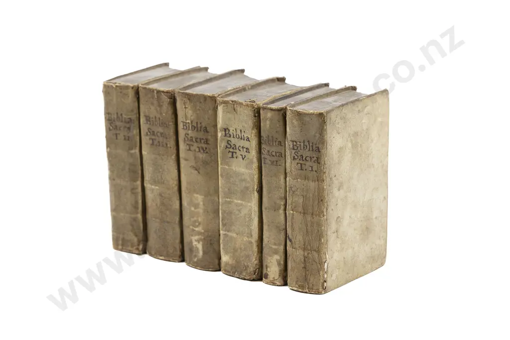 Biblia Sacra Vulgatae Editionis Sixti V Et Clem VIII Pont May (6 Volumes) Image 1++