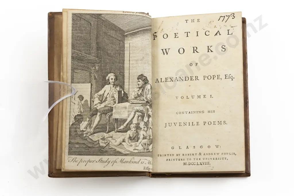 Pope Alexander - The Poetical Works Of Alexander Pope Esq (4 Volumes) Image 1++