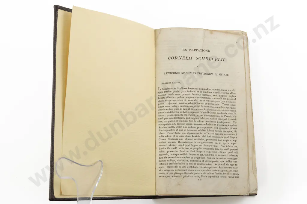 Schrevelii Cornelii - Lexicon Graecolatinum c1817 Image 1++