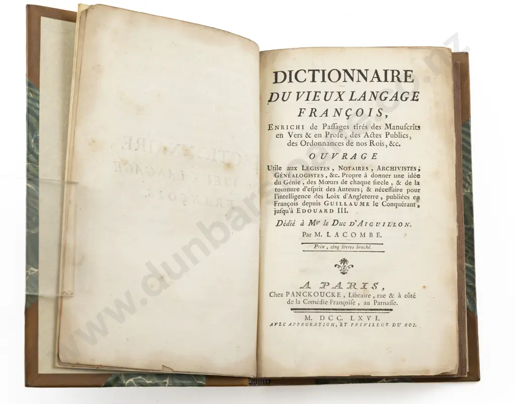 Lacombe - Dictionnaire Du Vieux Langage Francois Image 1++