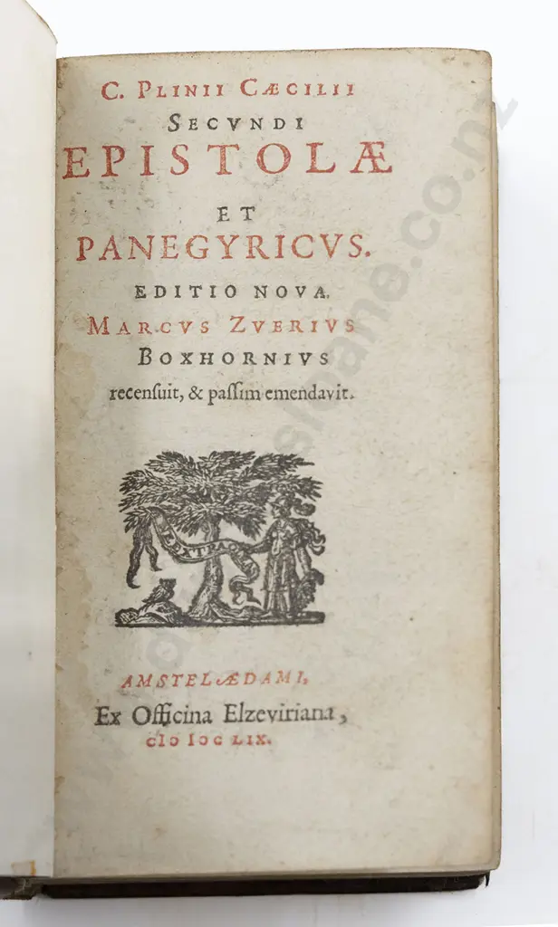 C Plinii Caecilii Secundi - Epistolae Et Panegyricus Image 1++