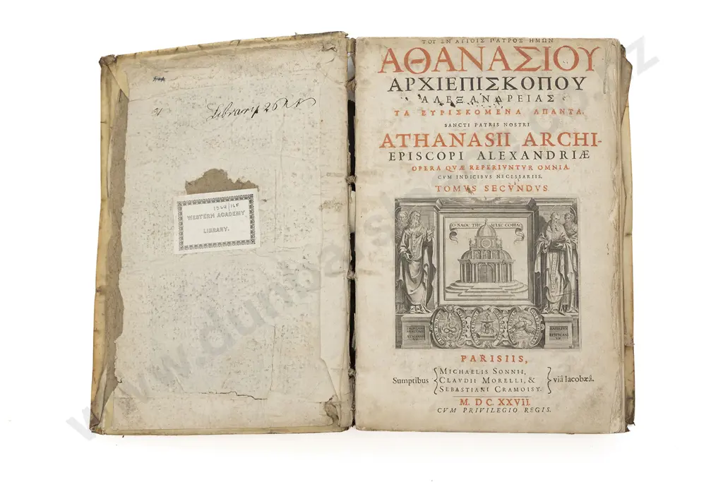 Athanasius (In Latin & Greek) 2 Volumes Image 1++