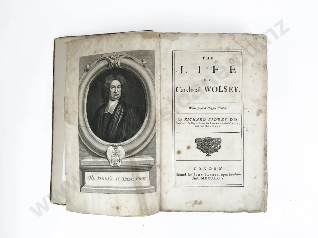 Fiddes Richard - The Life of Cardinal Wolsey Image 1++