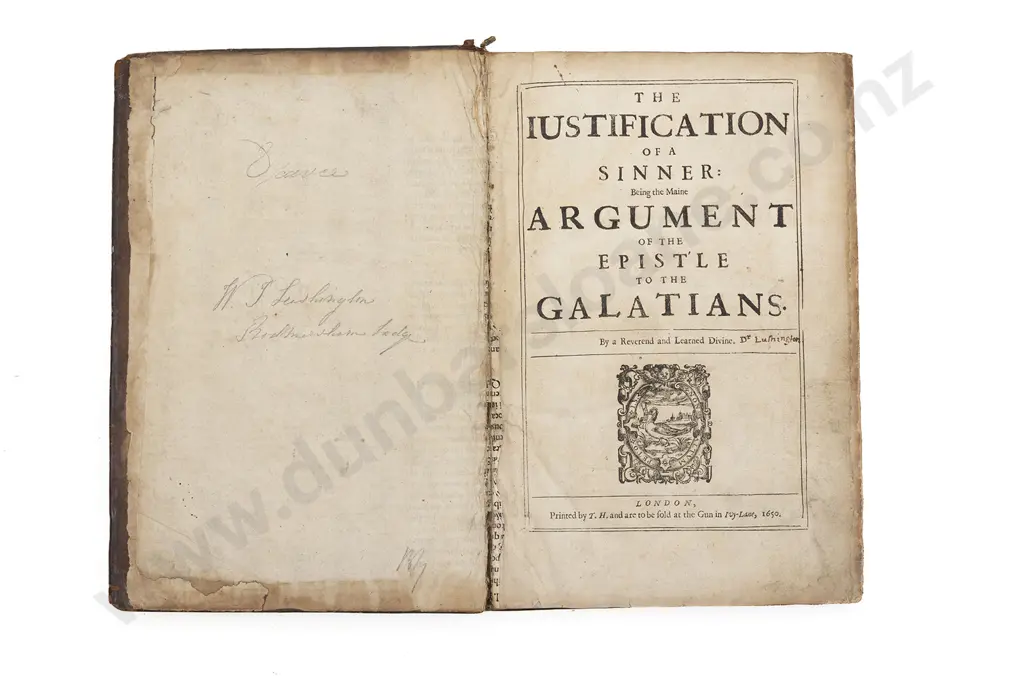 Lushington Thomas - The Justification Of A Sinner Image 1++