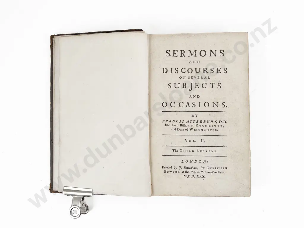 Atterbury Francis - Sermons and Discourses (2 Volumes) Image 1++