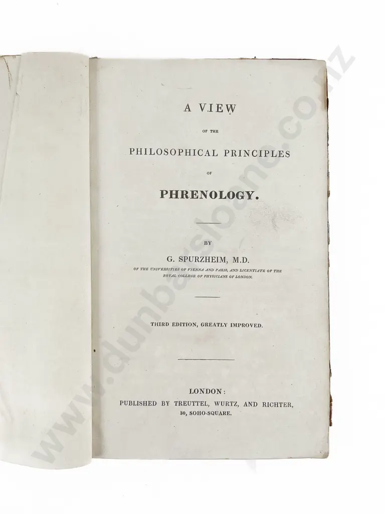 Spurzheim G - A View of the Philosophical Principles of Phrenology Image 1++