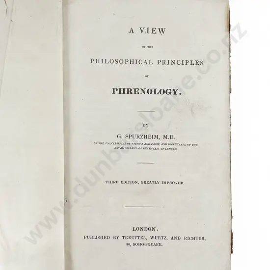 Spurzheim G - A View of the Philosophical Principles of Phrenology