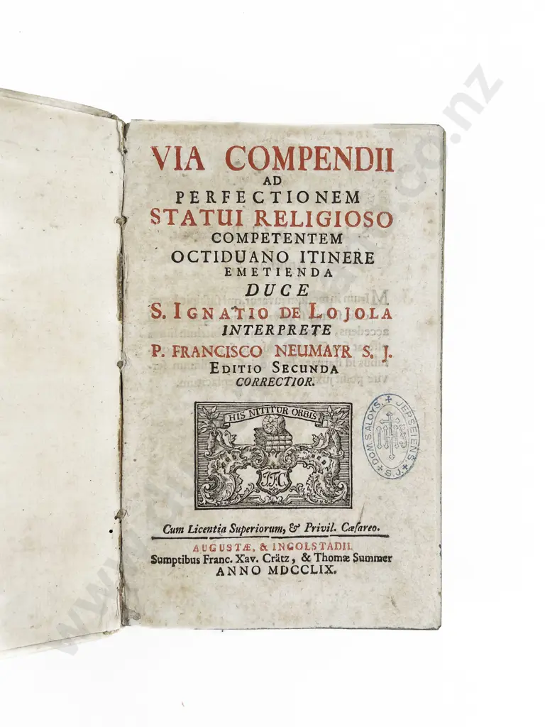 Two 18th Century English & Latin Religious Volumes Image 1++