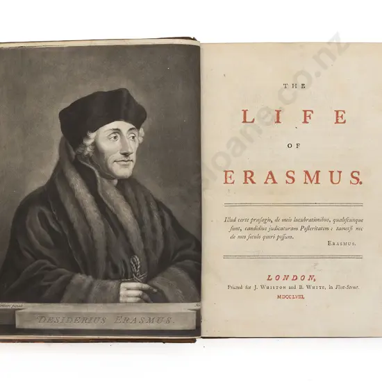 Erasmus, John Jorton, The Life of Erasmus (2 Volumes), 1758