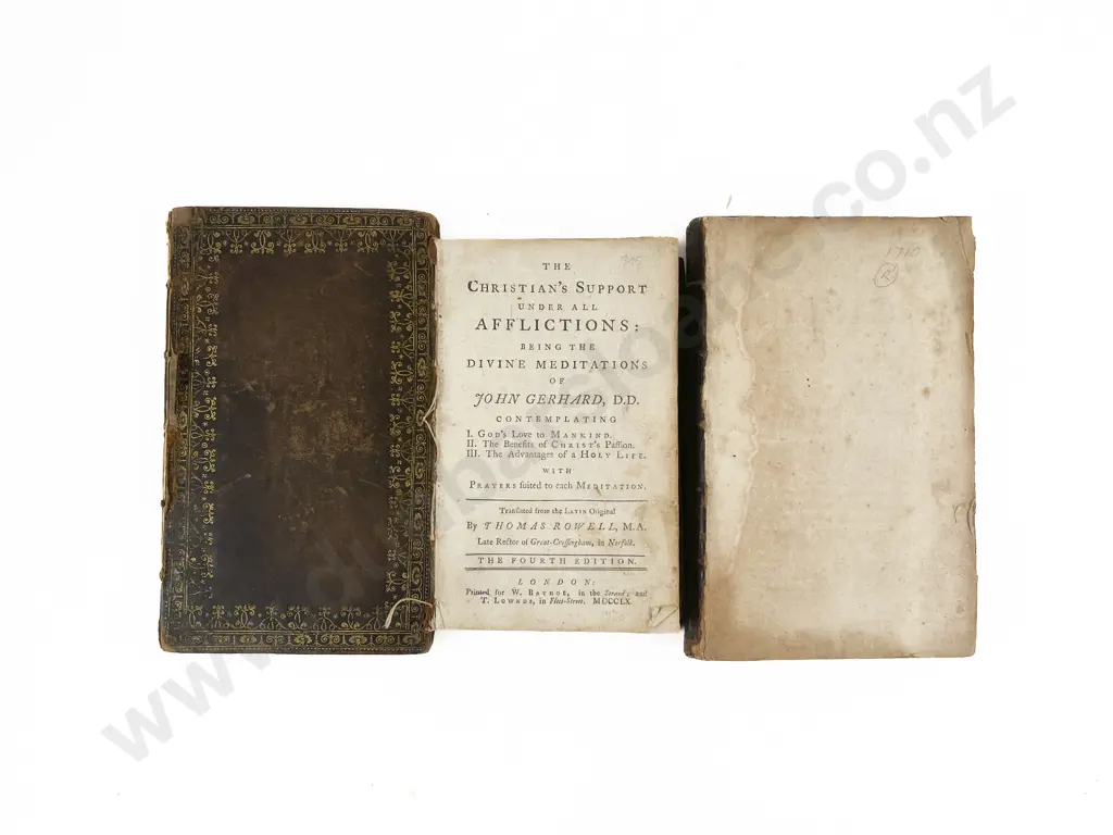 Three 18th Century Religious & Philosophical Volumes Image 1++