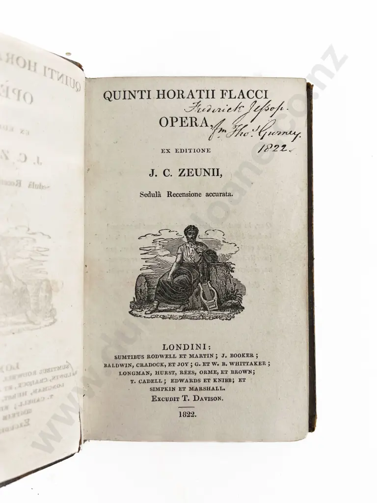 Zeune Johann Flacci Opera - Quinti Horatii Flacci Opera Image 1++