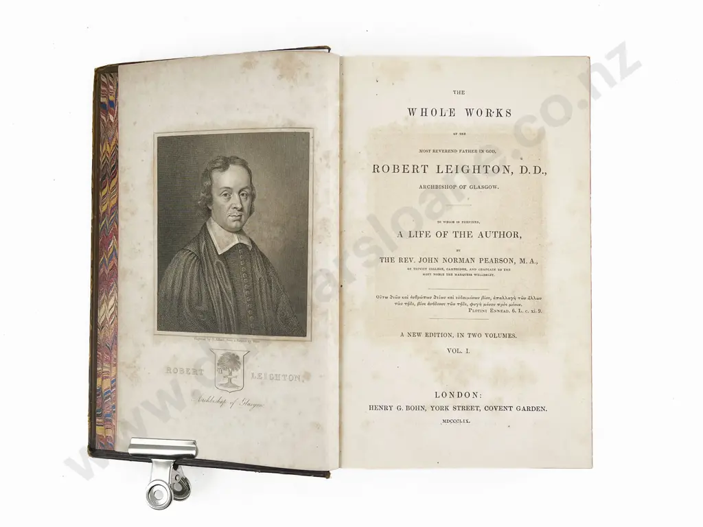 Leighton Robert - The Whole Works of the Most Reverend Father In God Robert Leighton (2 Vols) Image 1++