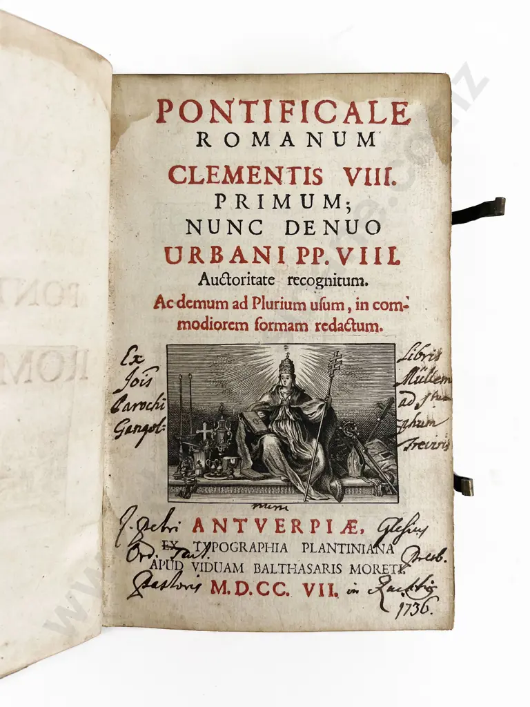 Pontificale Romanum Clementis VIII Image 1++