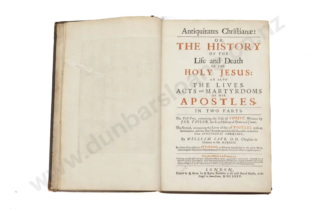 Cave William - Antiquitates Christianae: Or The History Of The Life and Death Of The Holy Jesus Image 1++