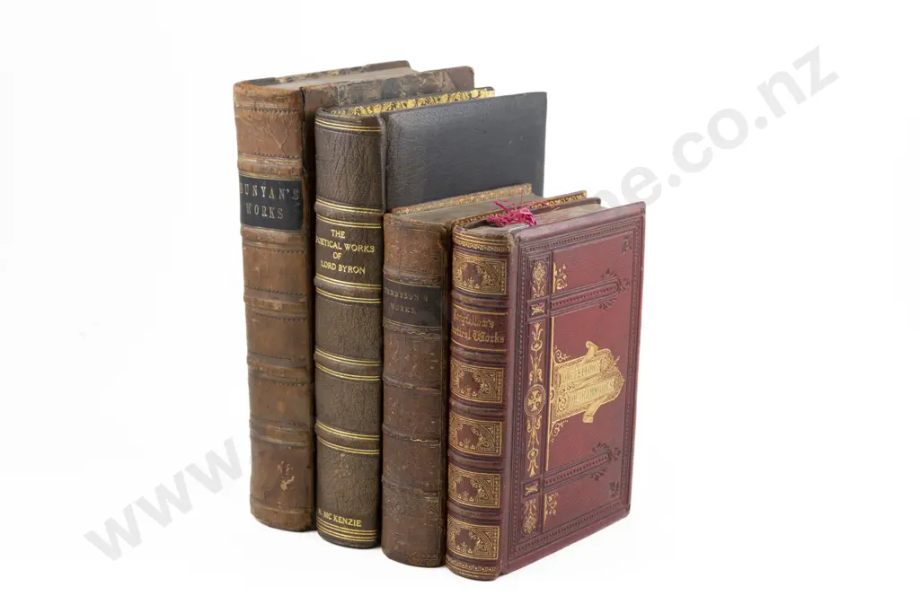 4 Victorian Poetical & Literary Volumes Image 1++