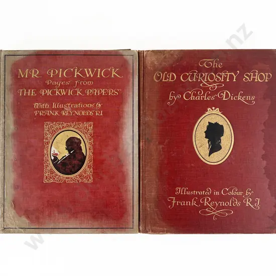 2 Large Illustrated Dickens Volumes