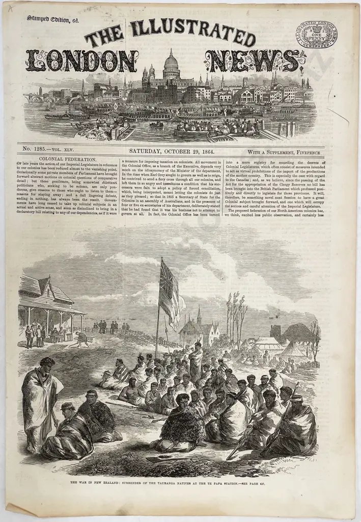 9 Pages Of NZ/Maori Related Reports From The illustrated London News Circa 1850-1880s Image 1++