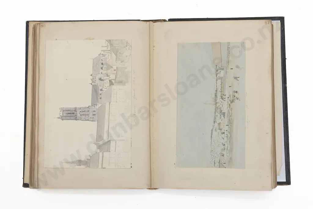 Richard Suter - Interesting Album Of Watercolours & Drawings Etc c1820 Image 1++