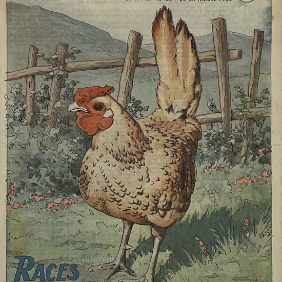 Two 1950s French Mounted Rustica Journal Covers