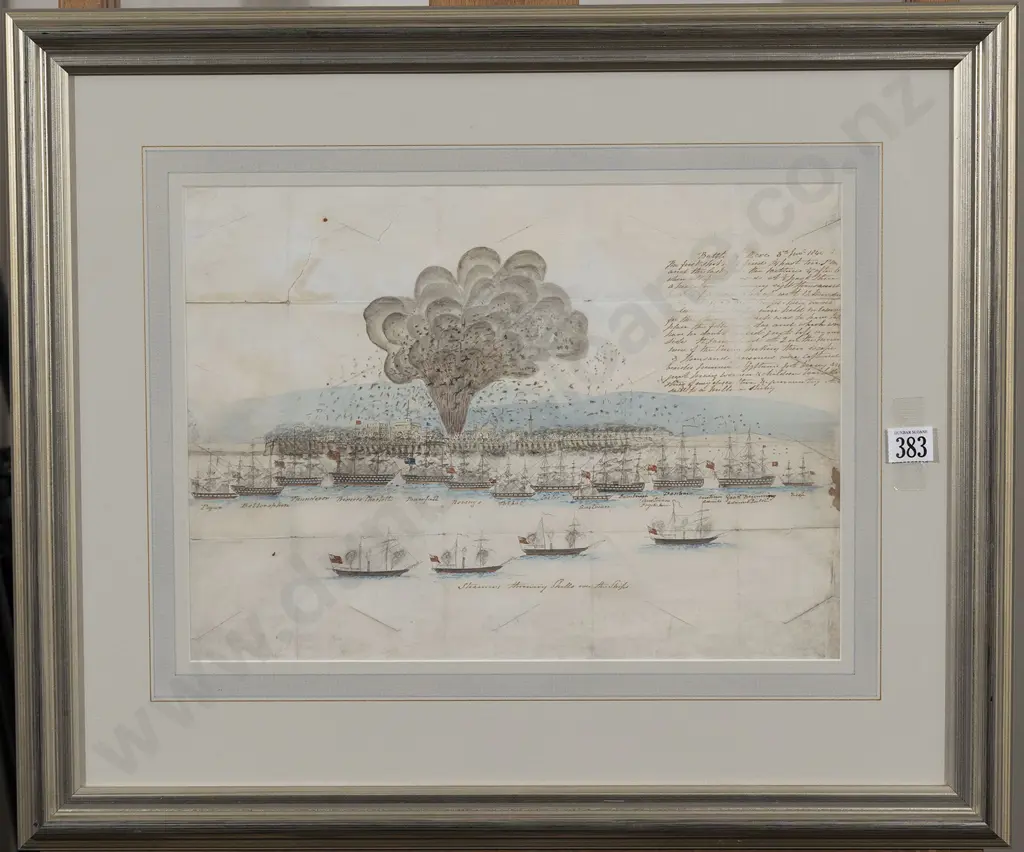 A Rare & Interesting 1840 Watercolour Of The Battle Of Acre (St Jean D'Acre) Image 1++