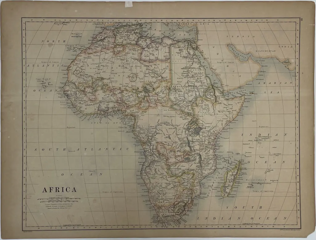Late 19th Century Map Of New Zealand Image 1++