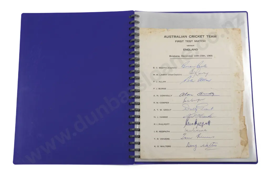 Collection Of Cricketing Team Autographs Image 1++
