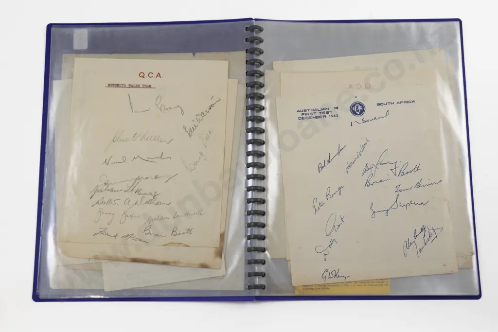 Collection Of Cricketing Team Autographs Image 1++