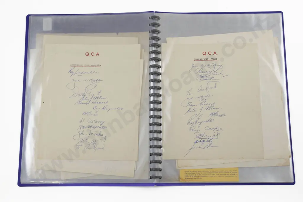 Collection Of Cricketing Team Autographs Image 1++