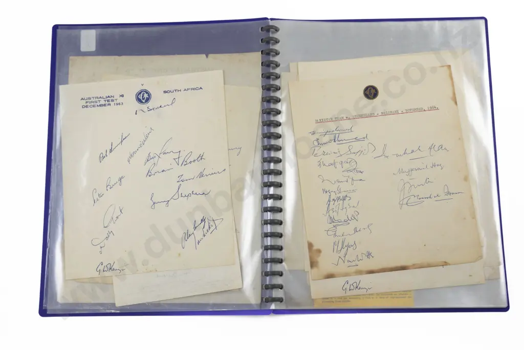 Collection Of Cricketing Team Autographs Image 1++