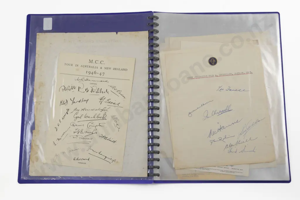 Collection Of Cricketing Team Autographs Image 1++