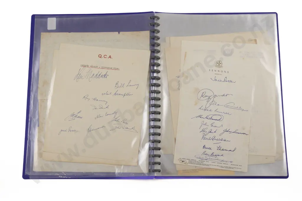 Collection Of Cricketing Team Autographs Image 1++