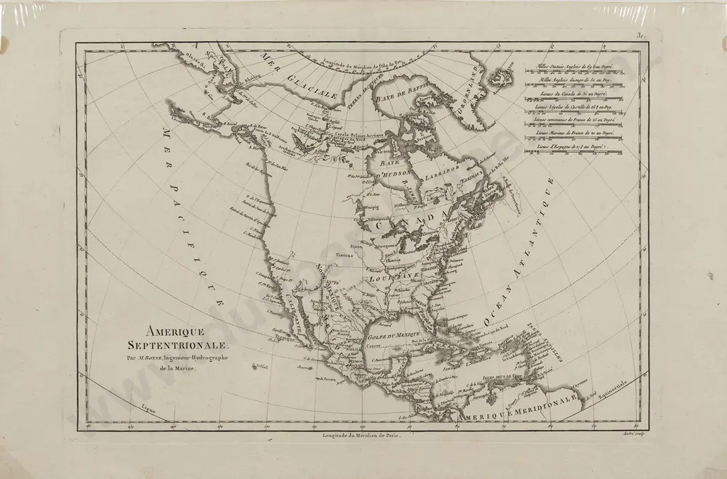 M Bonne - Amerique Septentrionale c1789 Image 1++