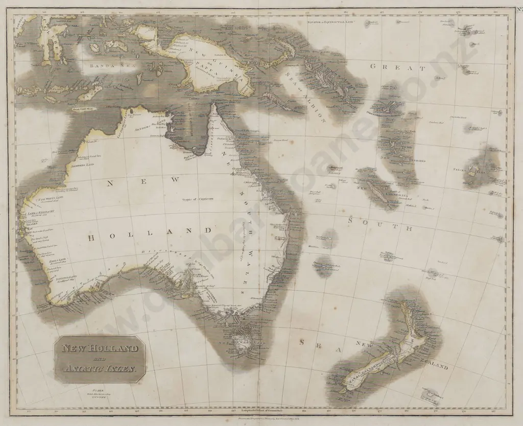 John Thomson - Map Of New Holland & Asiatic Isles Image 1++