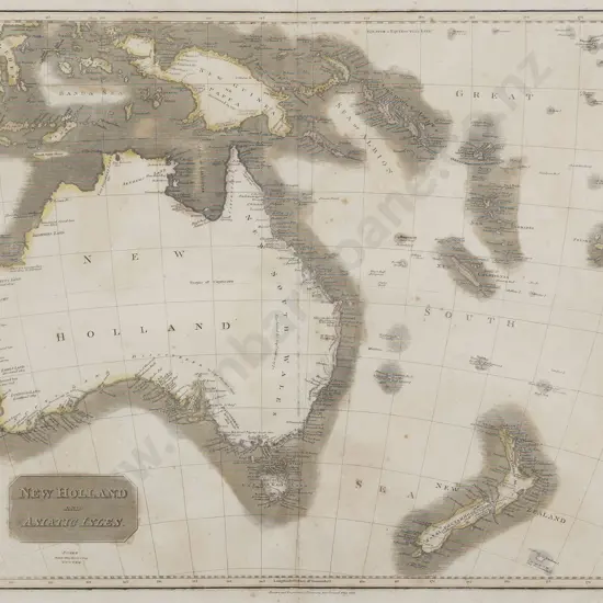 John Thomson - Map Of New Holland & Asiatic Isles