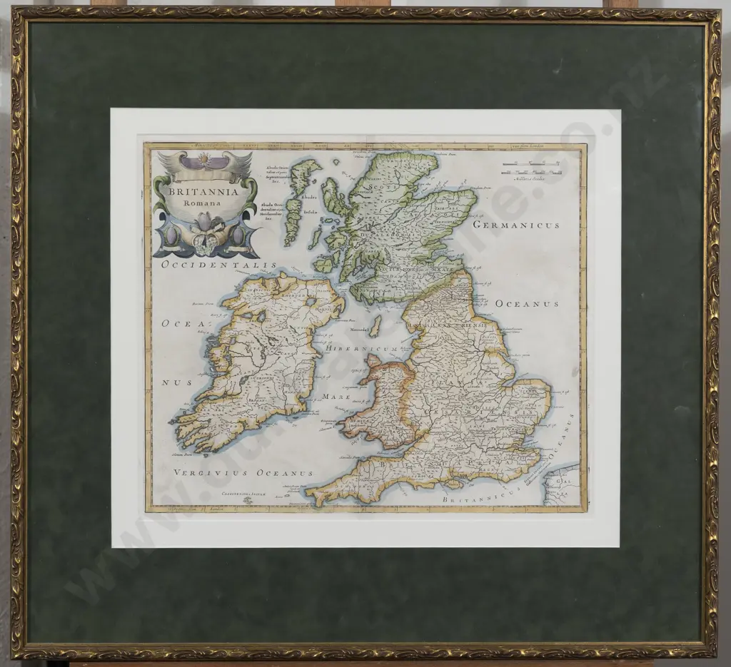Late C17th Map "Britannia Romana" By Robert Morden Image 1++