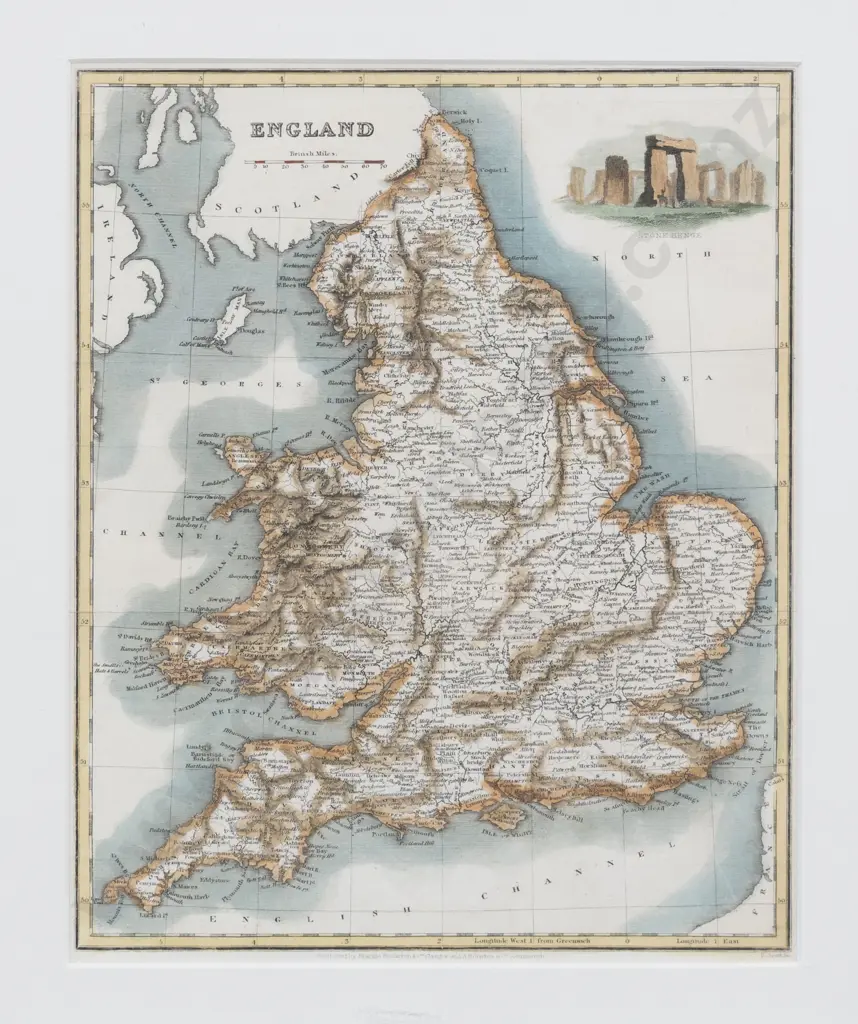 19th Century Map Of England Image 1++