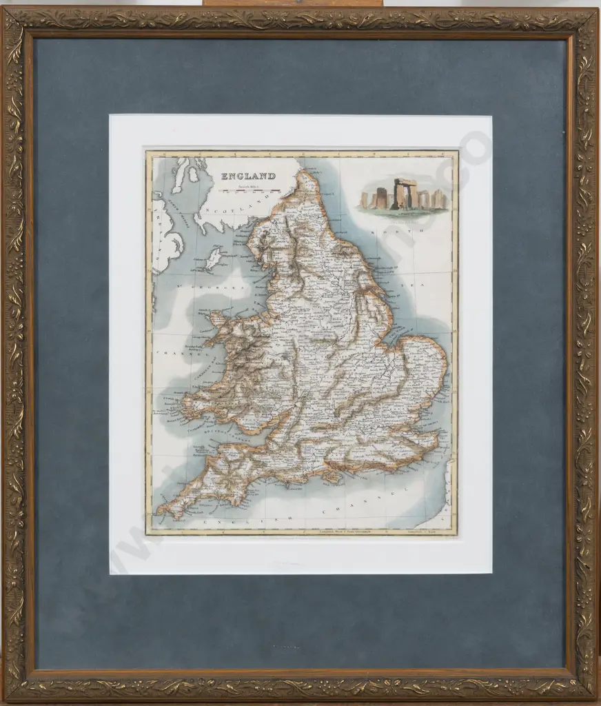19th Century Map Of England Image 1++