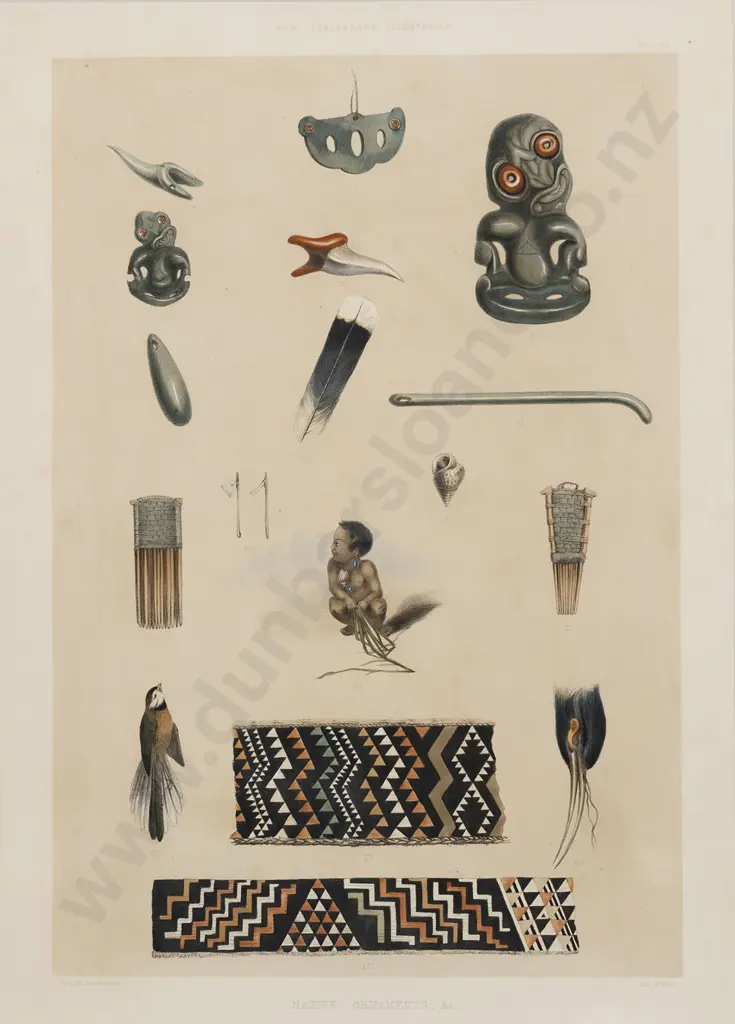 After Charles Heaphy - Native Ornaments etc Image 1++