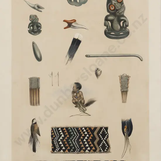 After Charles Heaphy - Native Ornaments etc