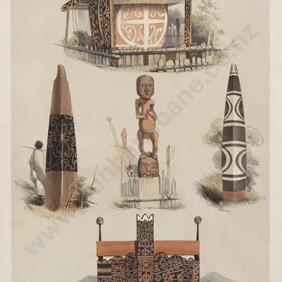 After Charles Heaphy - Native Tombs